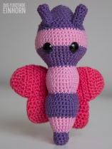Crocheted baby shower gift for a girl